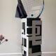 Openwork steel umbrella stand 70s
