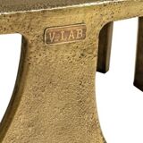 Paire de tables brutalistes Vlab finition bronze