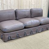 3-seater leather sofa made in the 70s