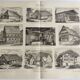Antique print - Farmhouse and traditional architecture - Original poster from 1909