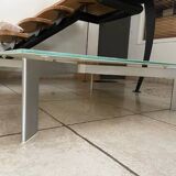 Table basse verre dépoli