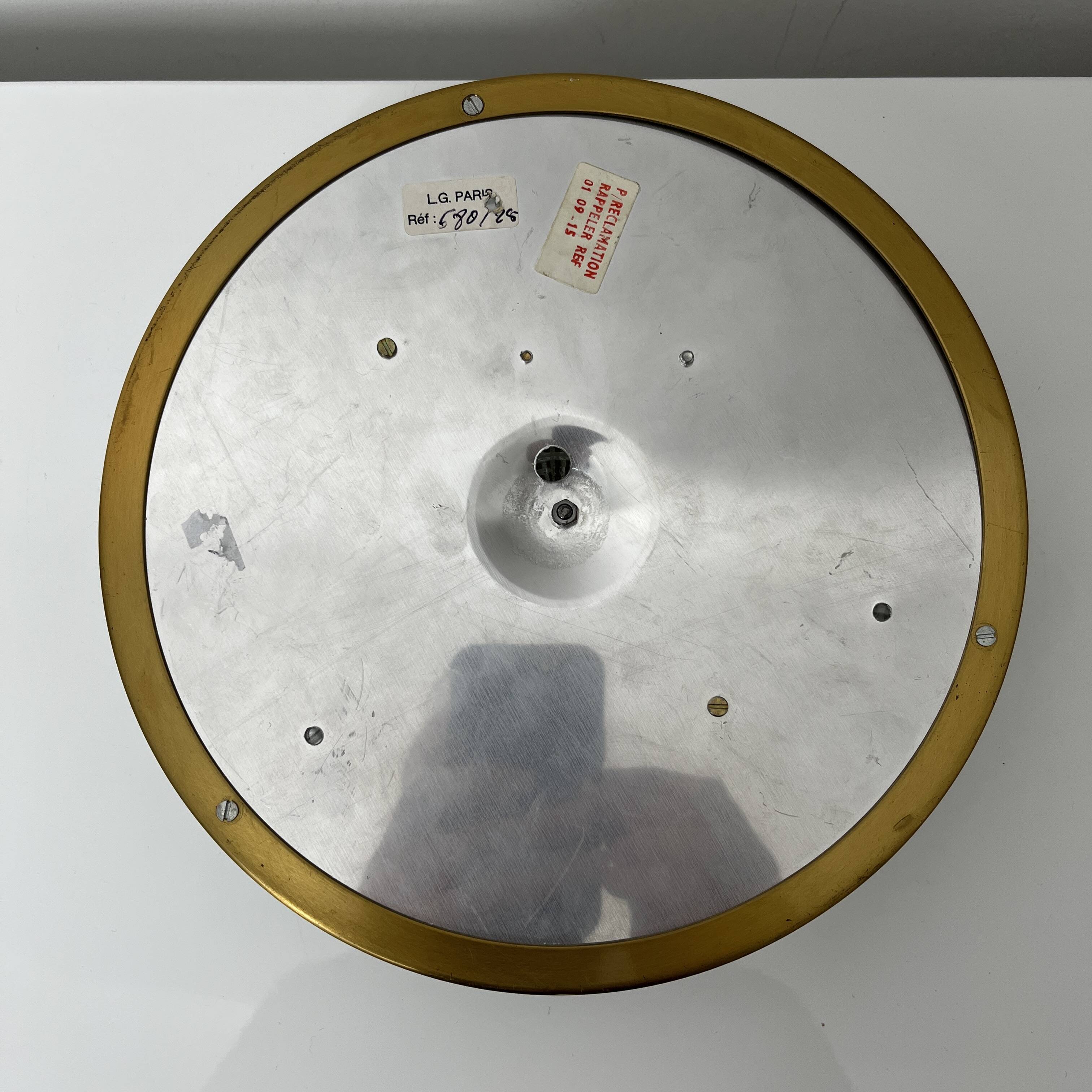 Lucien Gau Two-light gold/crystal ceiling light 680/25