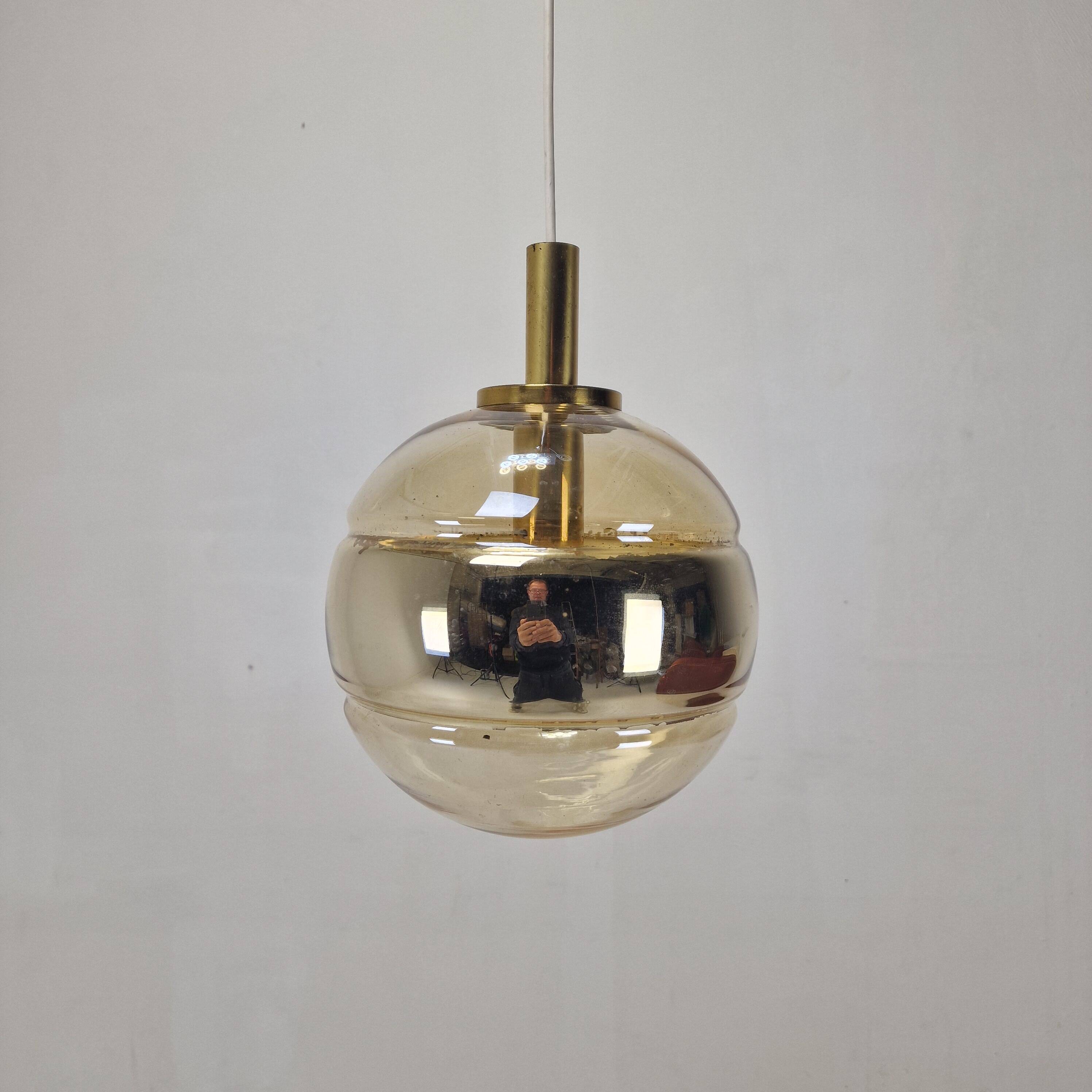 Elegant Mid-Century Modern Pendant by Peill & Putzler, Germany 1970's