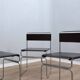 Ensemble de 4 chaises Giovanni Carini "Libellula" pour Planula, Italie, années 1970.