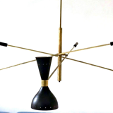 Chandelier Pendulum Moonlight 3 Arms Black
