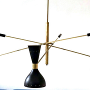 Chandelier Pendulum Moonlight 3 Arms Black