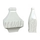 Set of 2 modernist 1960s vase sculptures Peter Müller for Sgrafo Modern, Germany