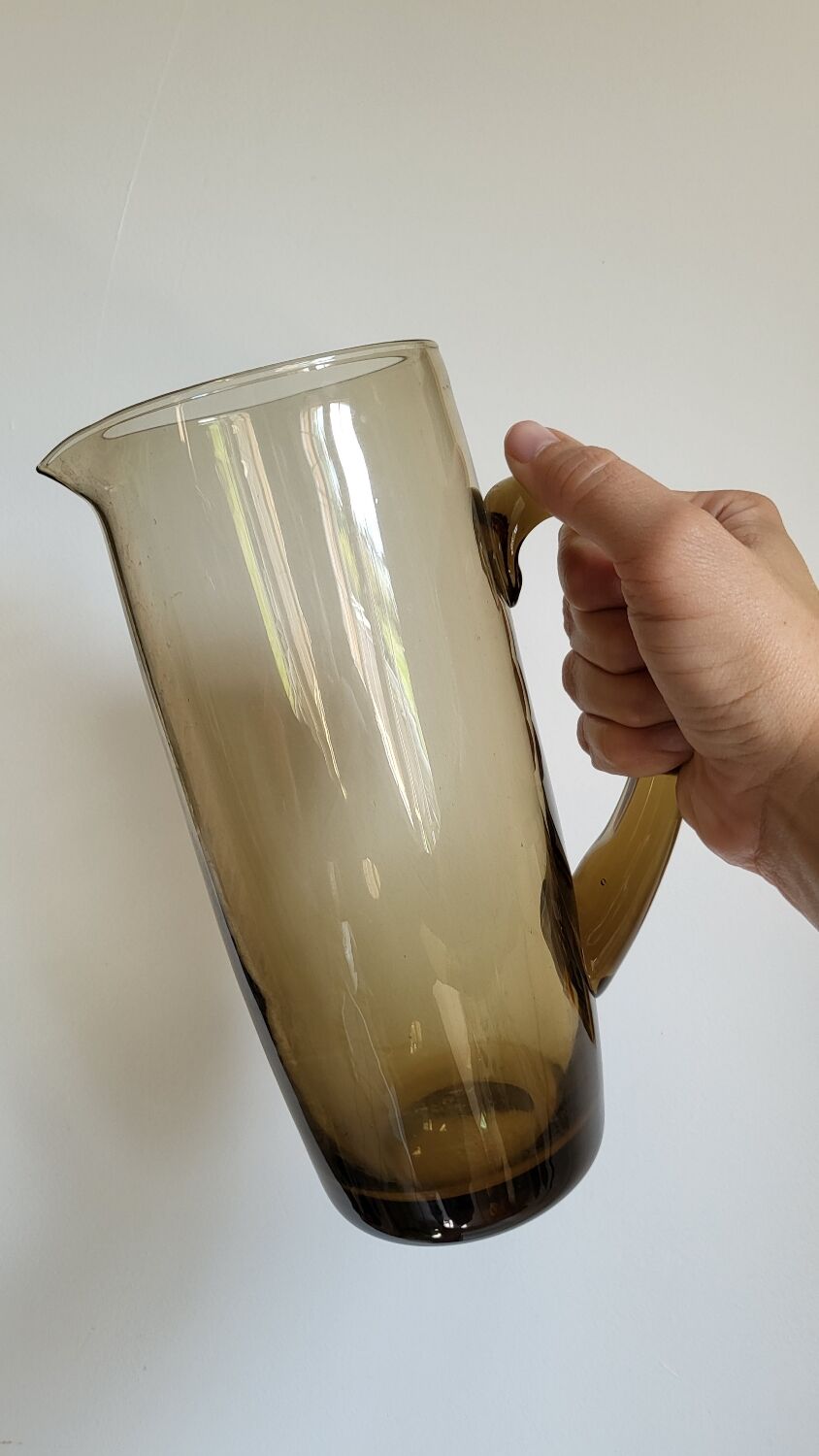 Amber glass jug/jug