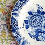 Large hand-painted Royal Delft Blue Holland dish