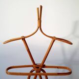 Children's rattan coat rack