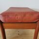 Pair of Dyrlund leather footrest 60s leather