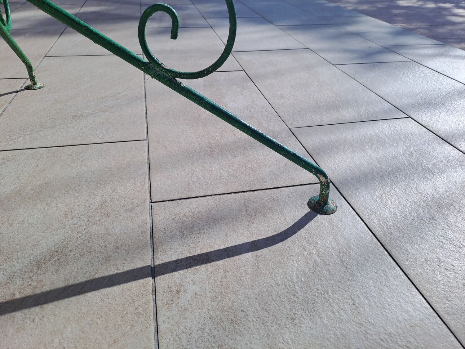 Wrought iron garden table