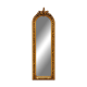 Large gold full-length mirror with ornate crest
