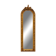 Large gold full-length mirror with ornate crest