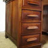Administration desk open double face oak
