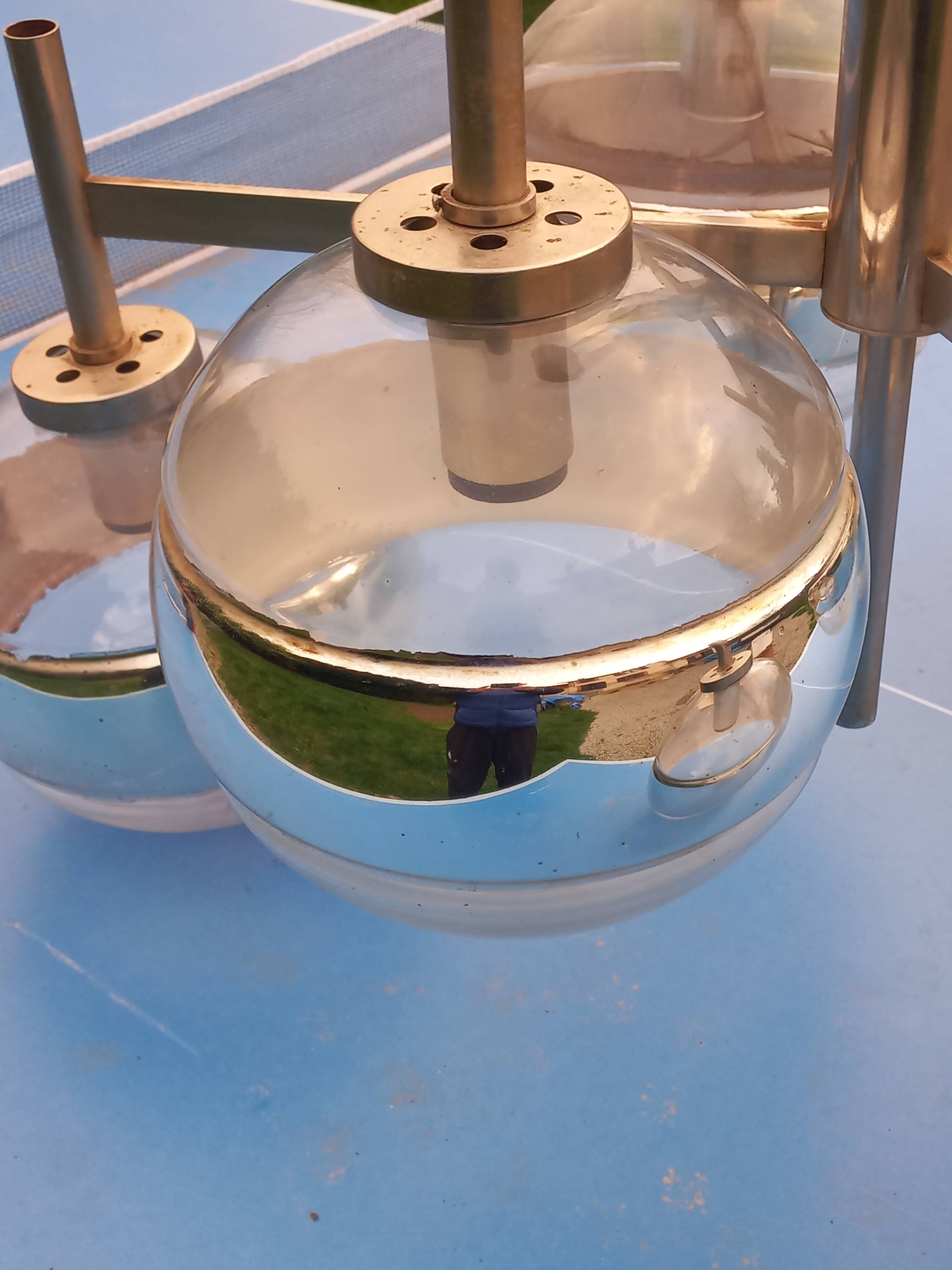 Space age design chandelier from the 70s