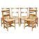 Set of six Dutch oak chairs with woven straw seats, circa 1860.