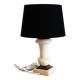 Alabaster and brass lamp, living room table lamp, decorative home lamp