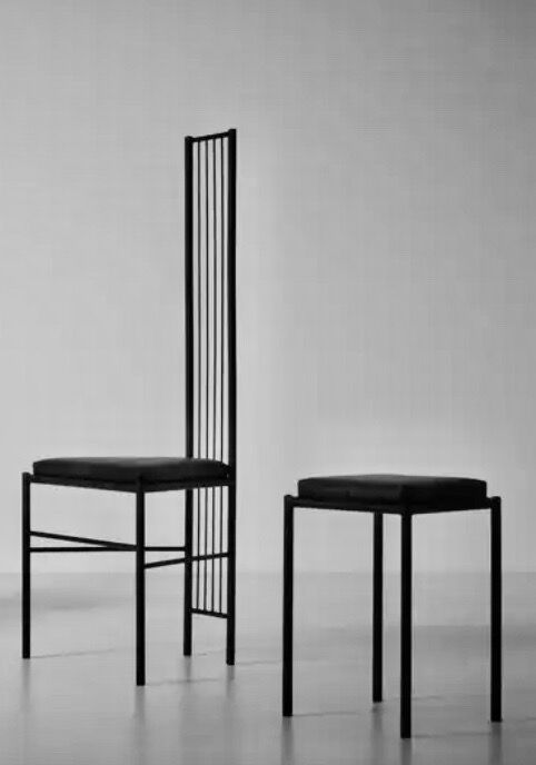 Metal chair Leopold Gest