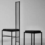 Metal chair Leopold Gest