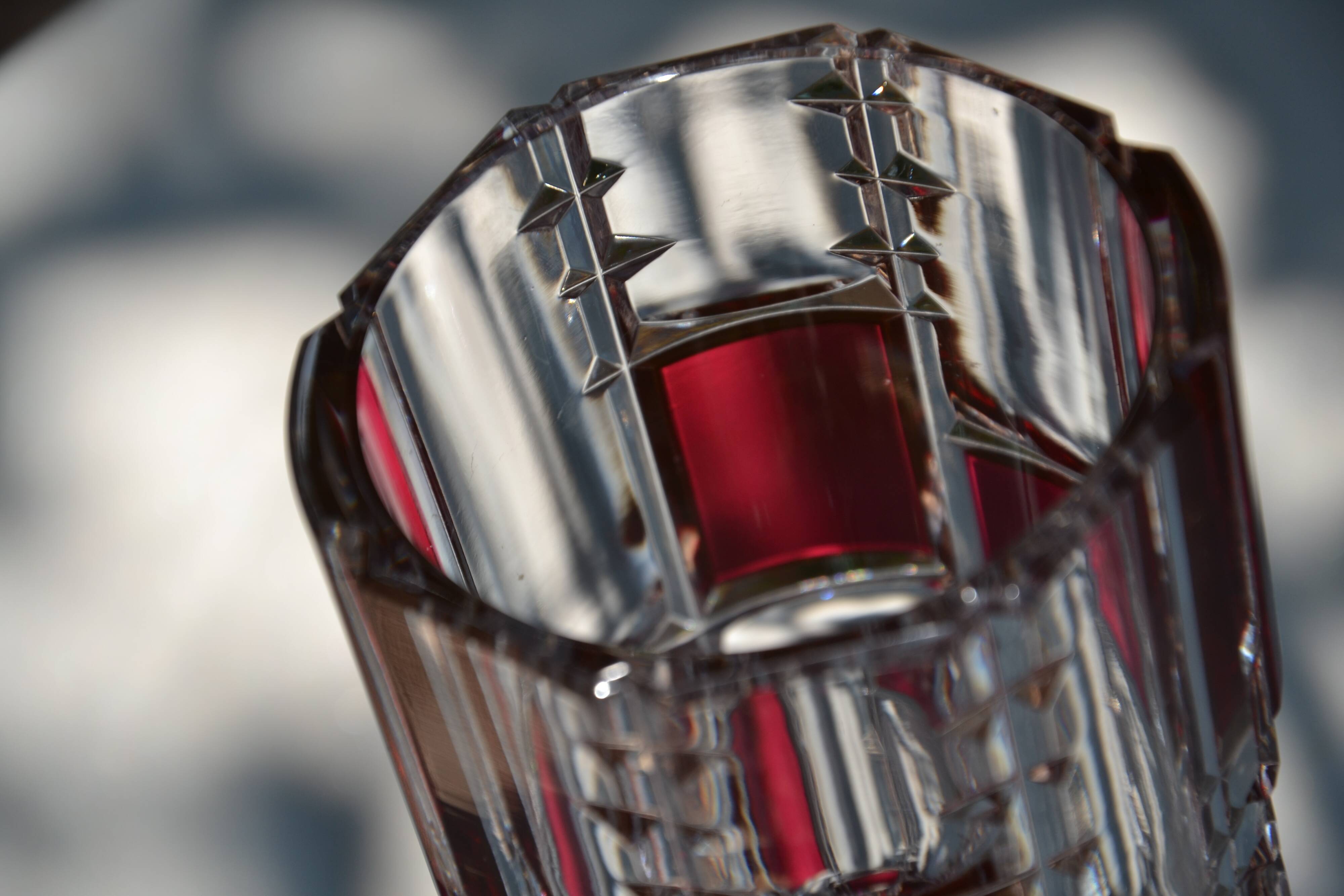 Modern St Lambert crystal vase