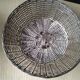 Pair of bread baskets, woven silver-plated wire baskets