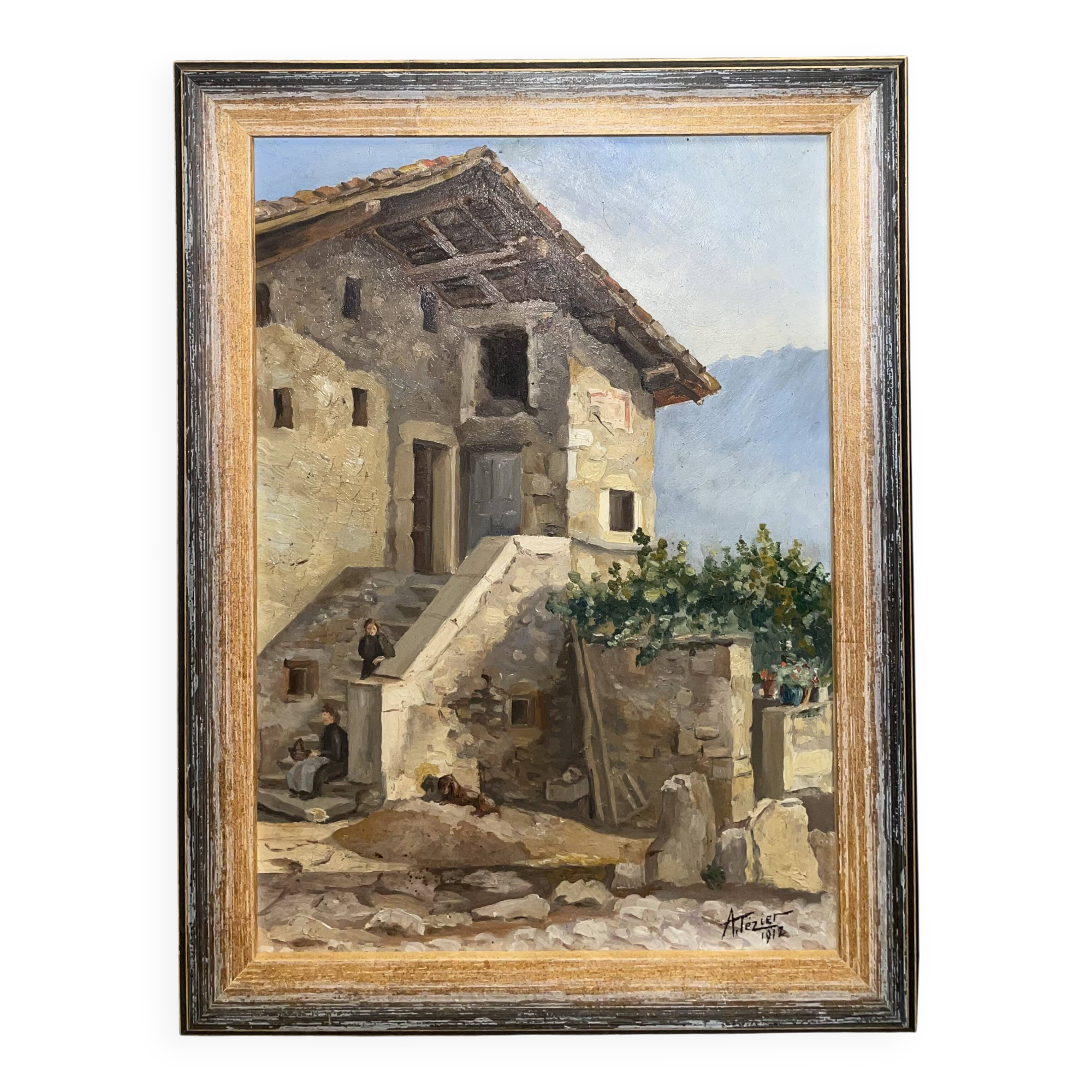 View of a picturesque alley in Provence