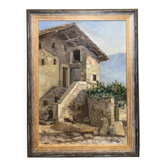 View of a picturesque alley in Provence