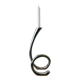 XL biomorphic candleholder, solid aluminium, Spain, 1970s