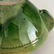 Antique green glazed ceramic bowl with handles, Tamegroute type