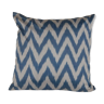 Turkish silk velvet ikat pillow 44 x 45 cm