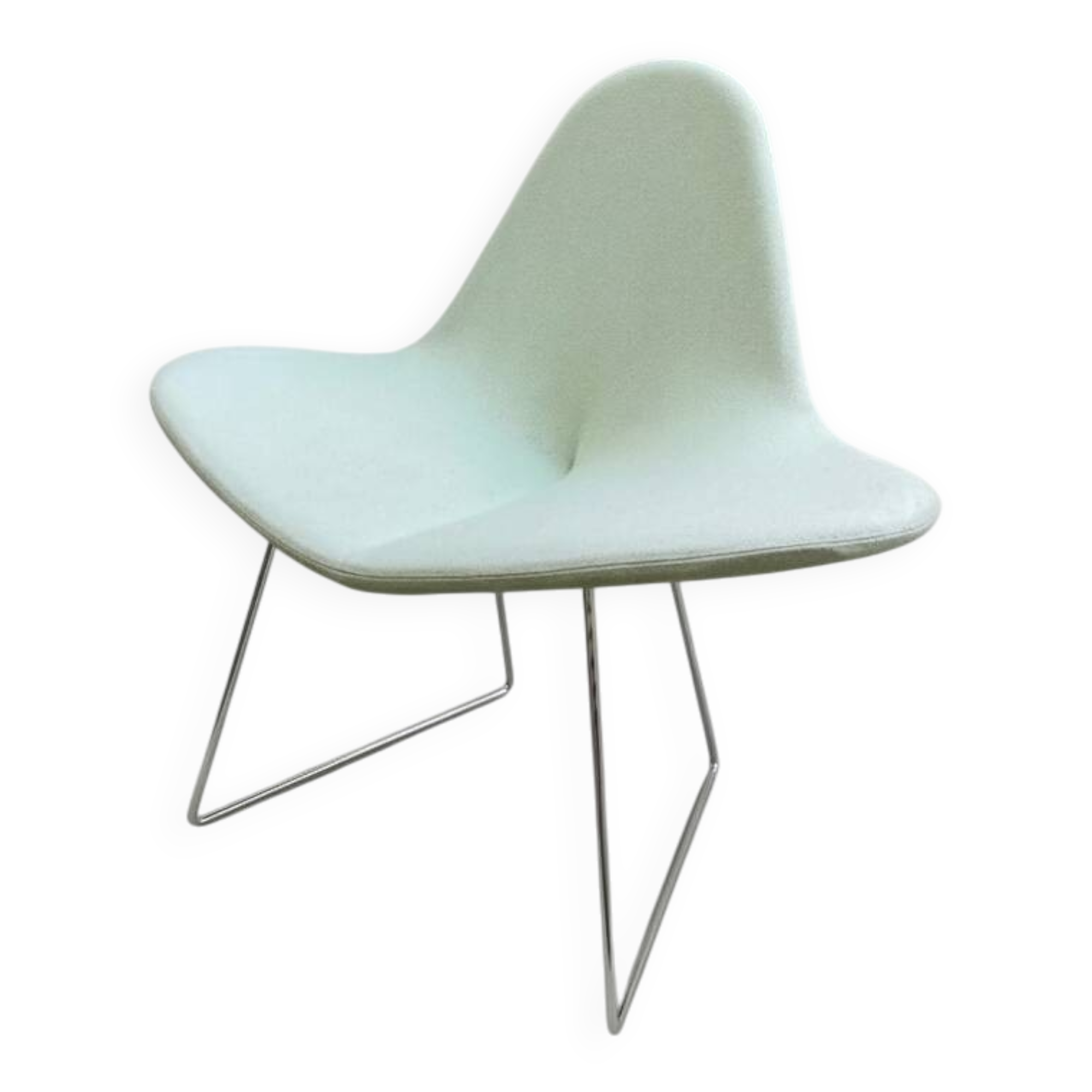 Petal armchair by Materia design – aqua green