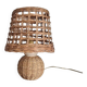 Vintage wicker and rattan lamp – natural bohemian lamp