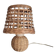 Vintage wicker and rattan lamp – natural bohemian lamp