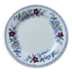 Vintage Gien earthenware flat plate with floral pattern on the border