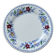Vintage Gien earthenware flat plate with floral pattern on the border