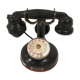Old Bakelite telephone with column