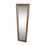 Rectangular mirror with beaded threads 35x128cm