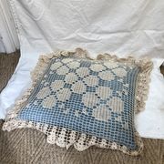 Vintage crochet cushion, from 1970