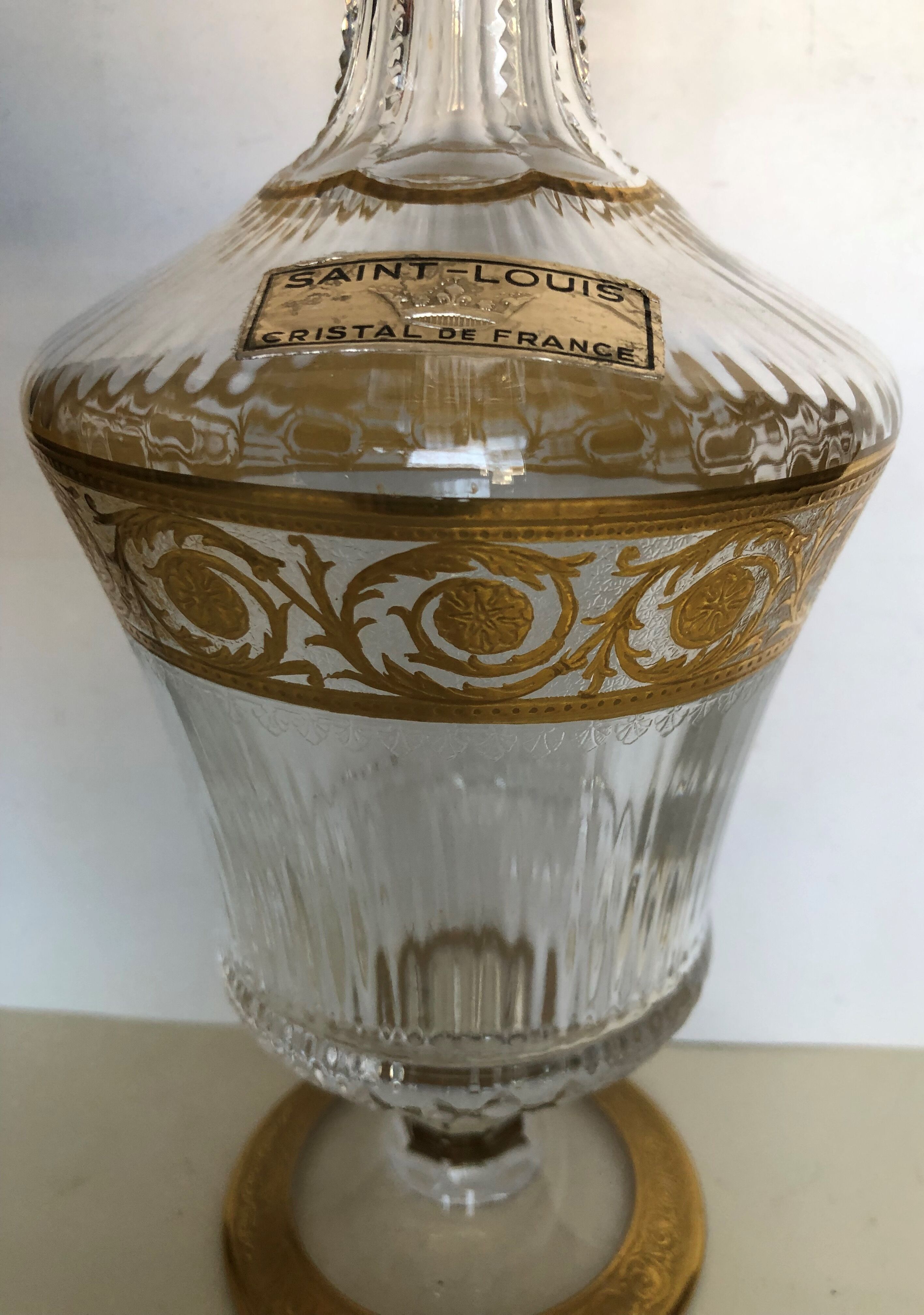 Saint Louis crystal decanter model Thistle