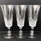6 Arques crystal champagne flutes