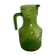 Pichet carafe à orangeade d'Italie en verre vert