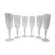 Set 6 flutes crystal crystal