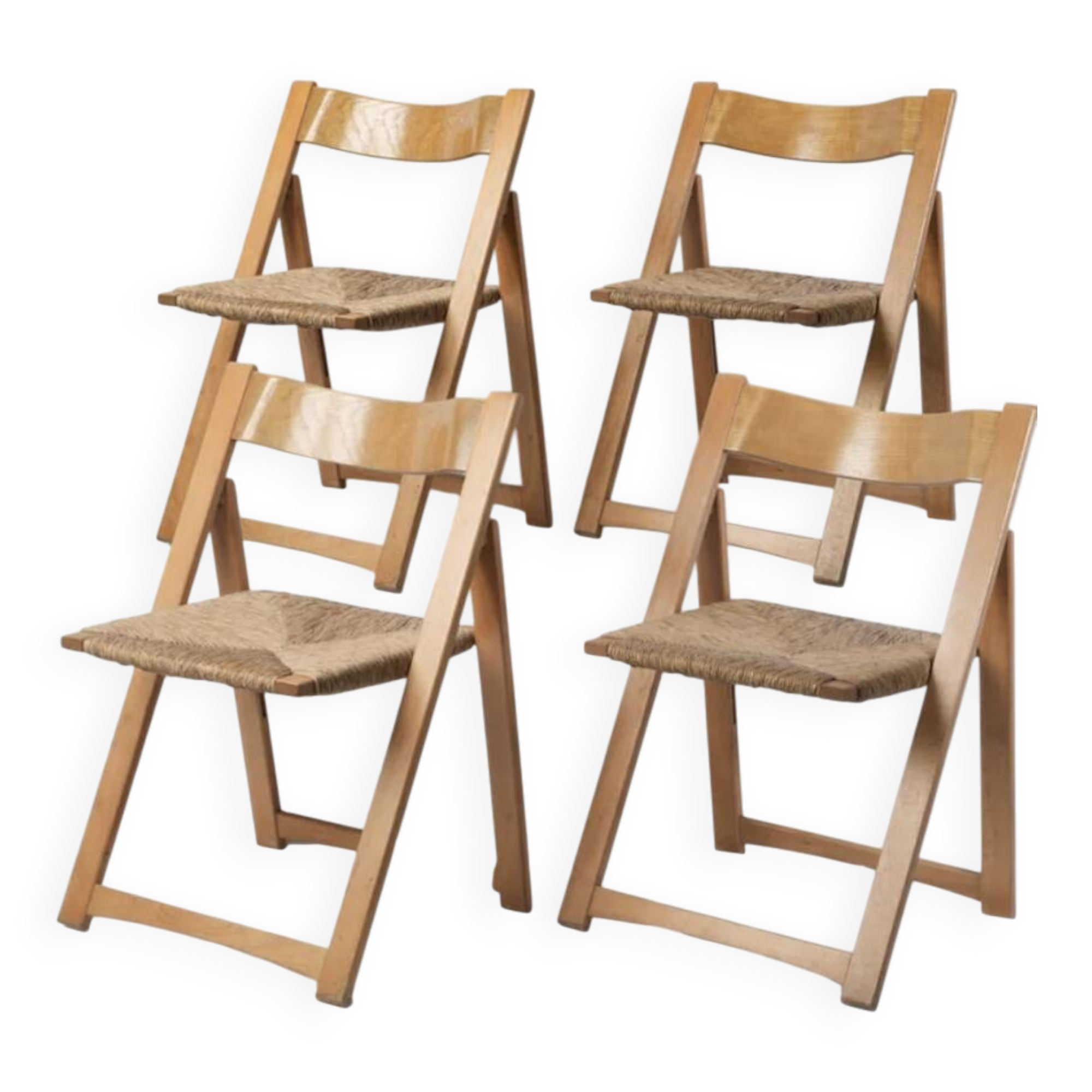 4 folding chairs