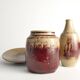 Unique Oxblood Glazed Stoneware Pieces, By Henning Nilsson, Set of 3