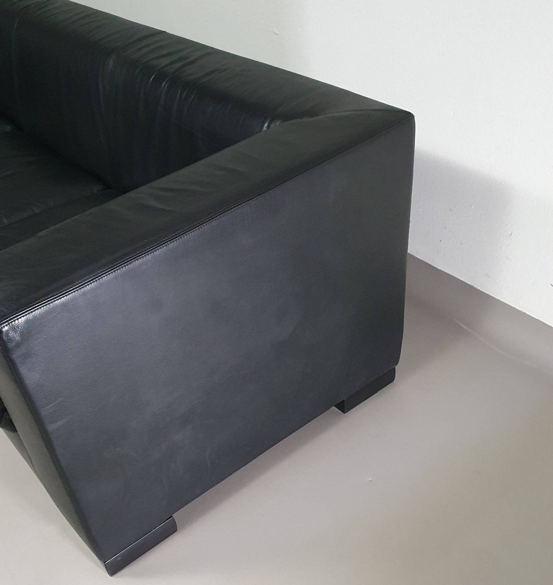 Wittmann leather sofa Camin by Paolo Piva