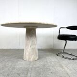 Travertine dining table, 1970s
