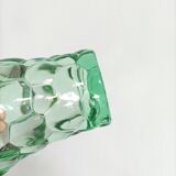 Art Deco vase, Pierre d'Avesn, green honeycomb pattern