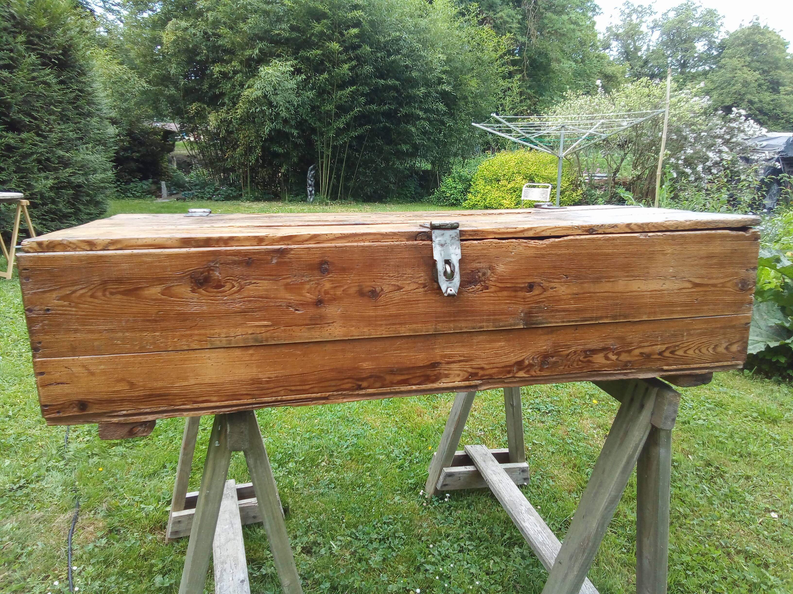 Splendid trunk of officer 1900 very imposing totally renovated