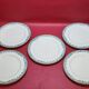5 large flat plates guy degrenne model tuscany porcelain limoges